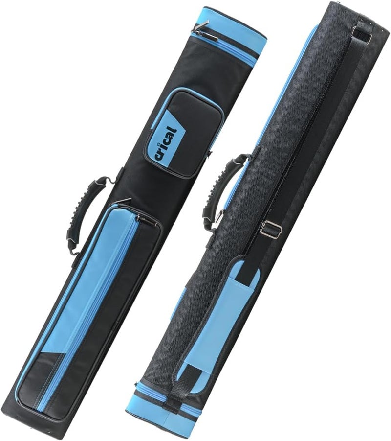 CRICAL Pool Cue Case 2x4 Hard Pool Stick Case Holds 2 Butts and 4 Shafts for Adults Billiard Cue Case with Soft Shoulder Straps - Image 1